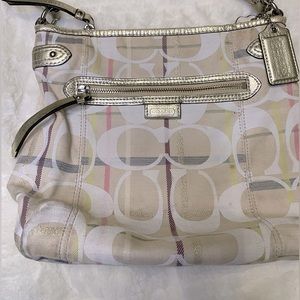 Coach Plaid Shoulder/Crossbody Purse